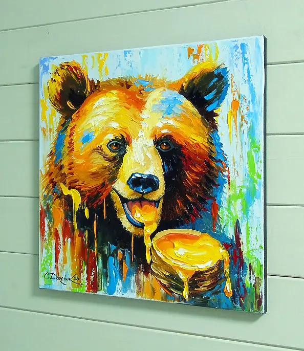 Olha Darchuk - Ours savourant du miel