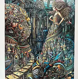 Tomasz Sętowski, Schöner Geist, Inkografie, Inkografie - Papier, 80 x 100