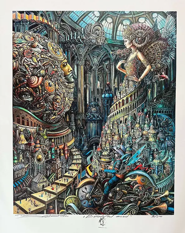 Tomasz Sętowski - Beautiful mind, inkography