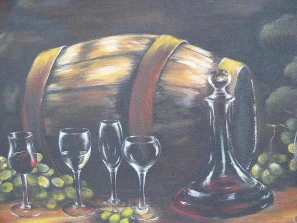 Bozena Chlopecka - Beczka z winem