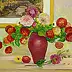 Jadwiga Rudnicka - Begonias in a red vase