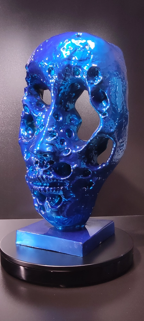 Krzysztof Plonka - Belfegor Gold Blue - Sculpture