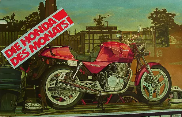 Andrzej A Sadowski - West Berlin-site nineteenth-Kudamm-Honda XBR 500