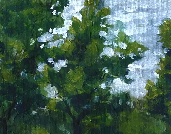 Witold Kubicha - Beskidy - spacer w sadzie