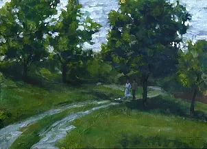 Witold Kubicha - Beskidy - spacer w sadzie