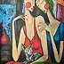 katarzyna nachajska, Without words, Acrylic painting - canvas, 100 x 130