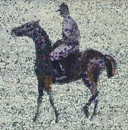 Geno Małkowski, Без названия, Масляная картина - плита, 60 x 50