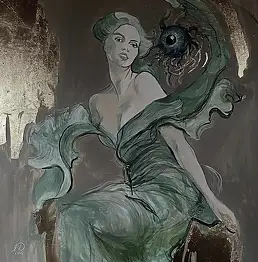 Honorata Chajec, Sans titre, Peinture acrylique - toile, 90 x 100