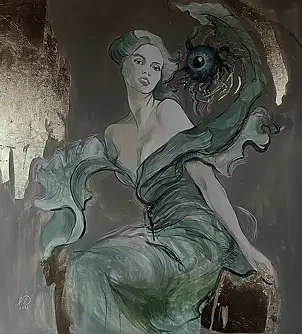 Honorata Chajec, Senza titolo, Dipinto acrilico - tela, 90 x 100