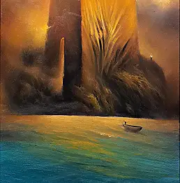 Hubert Jabłoński, Ohne Titel, Ölbild - Leinwand, 50 x 70