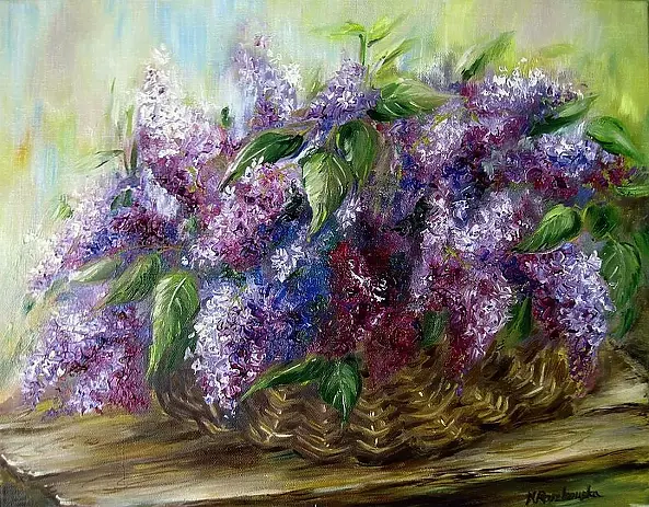 Maria Roszkowska - Bez w wiklinowym koszu