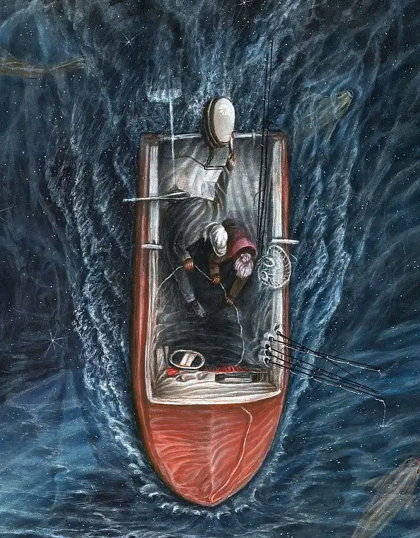 Krzysztof Polaczenko, Bezsenność, Obraz akrylowy - płótno, 110 x 72