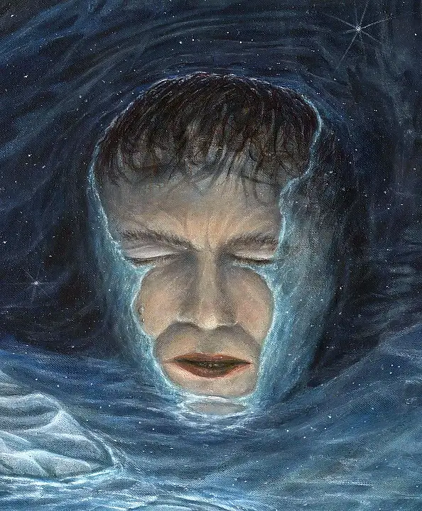 Krzysztof Polaczenko, Bezsenność, Obraz akrylowy - płótno, 110 x 72