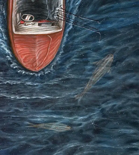 Krzysztof Polaczenko, Bezsenność, Obraz akrylowy - płótno, 110 x 72