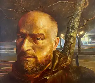 Piotr Król, Bezsenność, Obraz olejny - płótno, 80 x 60