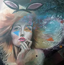 Katarzyna M. Rymarz, Беззаботный Гедон, Масляная картина - , 100 x 80