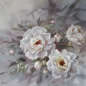 Lidia Olbrycht - Weiße Rose