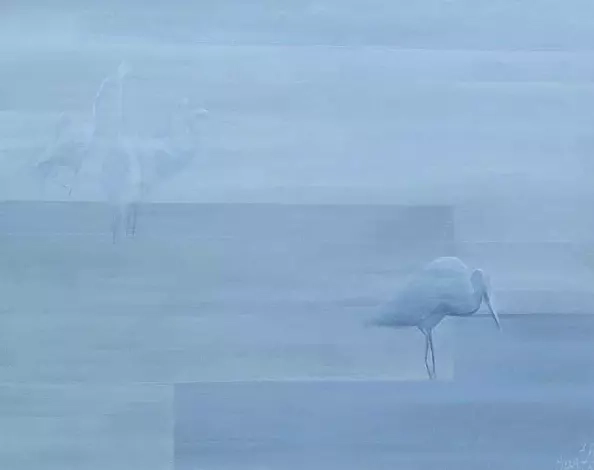 Izabela Dąbrowska - White heron