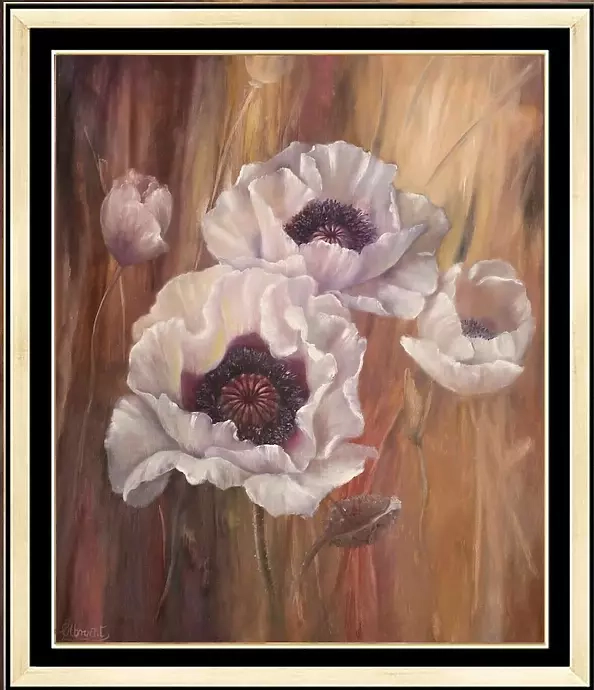 Lidia Olbrycht - White Garden Poppies