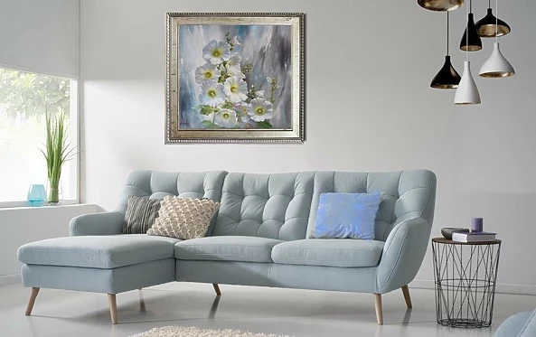 Lidia Olbrycht - White Hollyhocks