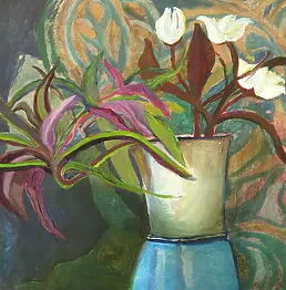 Barbara Michałowska - White flowers