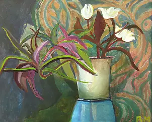 Barbara Michałowska - White flowers