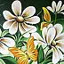 Małgorzata Piasecka Kozdęba - White flowers with butterflies