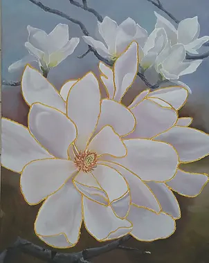 Luba Santkiewicz - White magnolias