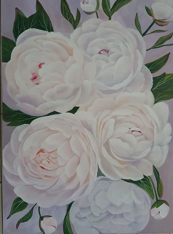 Luba Santkiewicz - White peonies