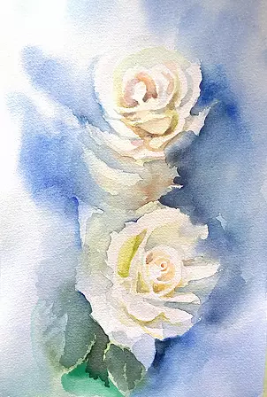 Zdzisław Rutkowski - Białe róże z mojego ogrodu