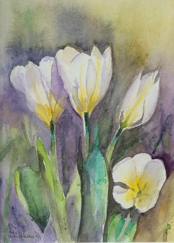Zdzisław Rutkowski - Białe tulipany II