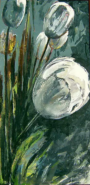 Jolanta Kalopsidiotis - Białe tulipany