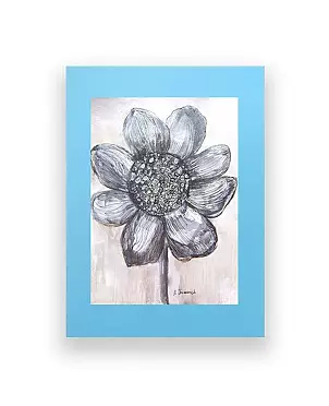 Anna Skowronek - Black and white drawing of a flower