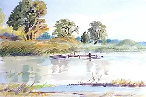 Zdzisław Rutkowski - Biebrza in Brzostowo.