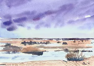 Zdzisław Rutkowski - Biebrza wczesną wiosną