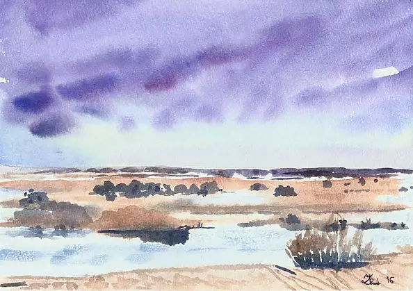 Zdzisław Rutkowski - Biebrza wczesną wiosną