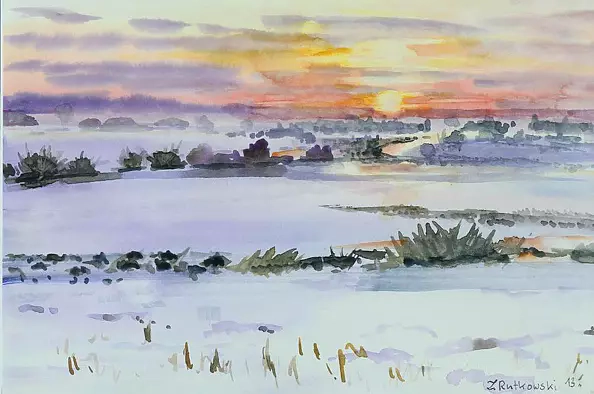 Zdzisław Rutkowski - Biebrza winter