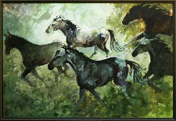 Jolanta Kalopsidiotis - running horses