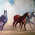 Mieczyslaw Wieczorek - Running horses