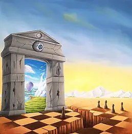 . ASENSIR, "Run on Your Own" из серии "Time"., Акрилова картина - холст, 50 x 50