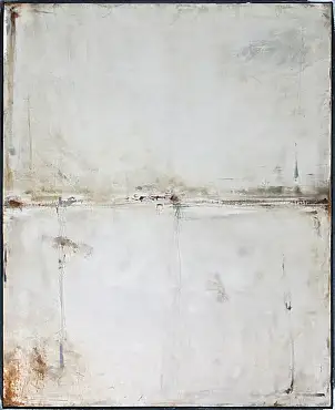 Maja Gajewska, Biel i beż II (w ramie), Obraz olejny - płótno, 90 x 110