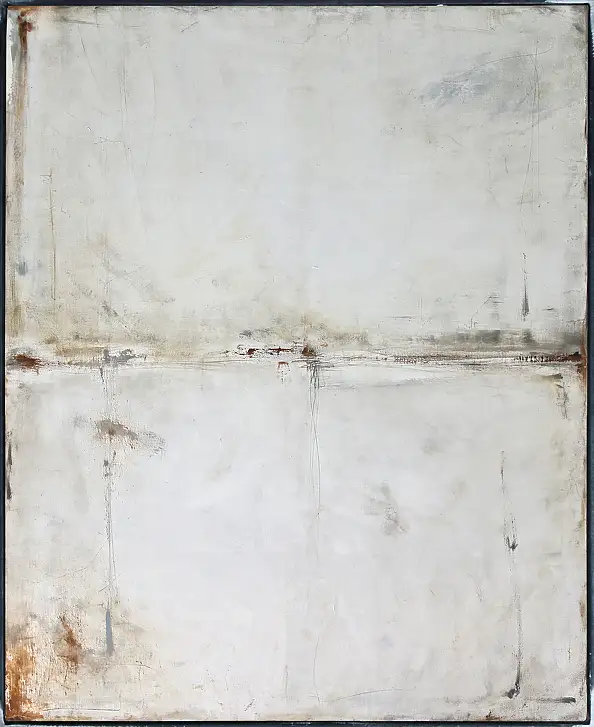 Maja Gajewska, Biel i beż II (w ramie), Obraz olejny - płótno, 90 x 110
