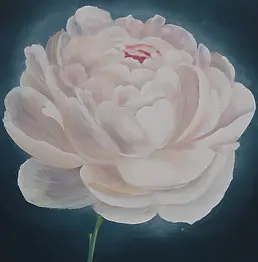 Luba Santkiewicz - Pivoine Royale Blanche