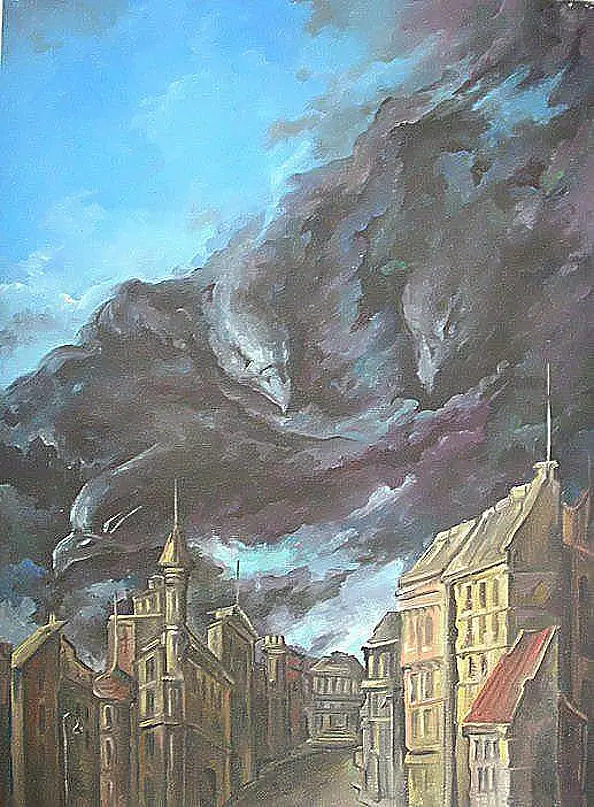 Sonia Pajgert - Birds over the city.