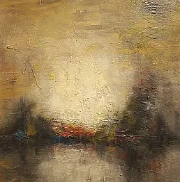 Alicja Wysocka, Бледный рассвет, Масляная картина - холст, 40 x 50