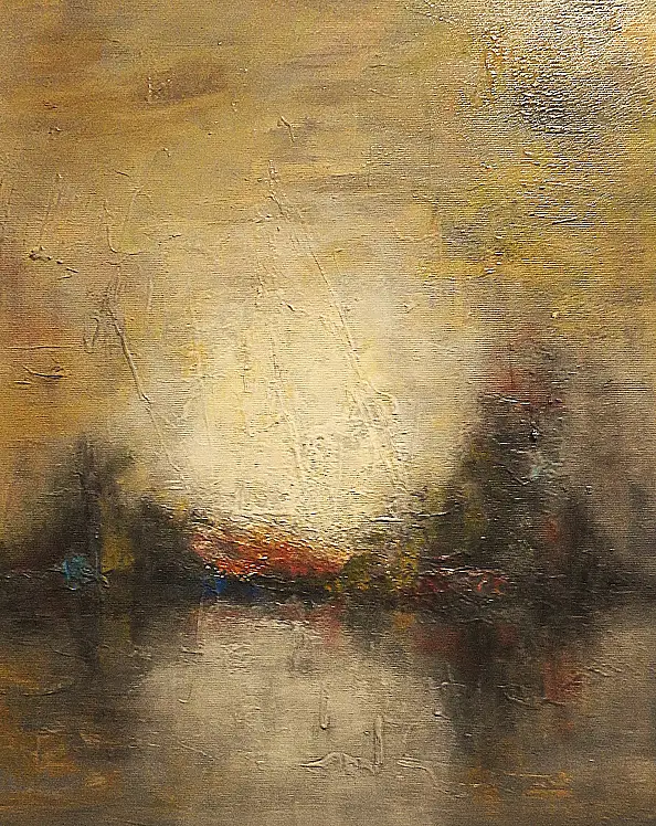 Alicja Wysocka, Бледный рассвет, Масляная картина - холст, 40 x 50