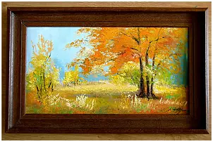 Grażyna Potocka - Lueur de la peinture à l'huile d'automne