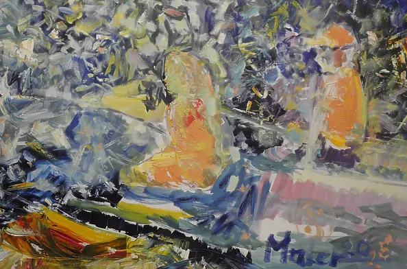 Eryk Maler - Blask rosy, 80x120, 2020