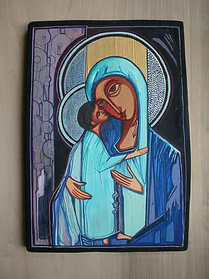 Stanisław Polaniak - Błękitna Madonna z Dzieciątkiem