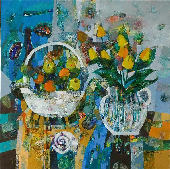 Alicja Słaboń Urbaniak - Blue still life